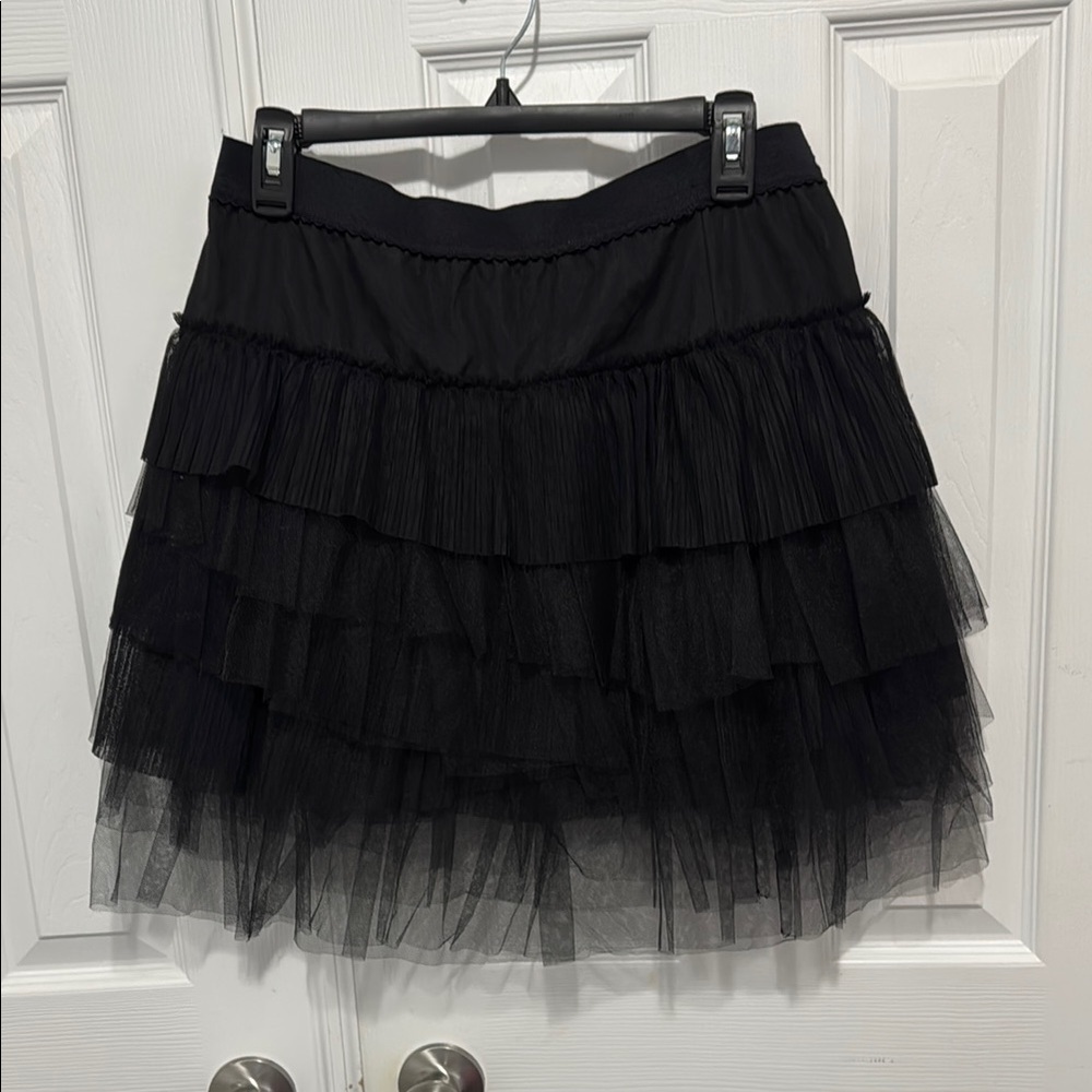 BCBGMaxAzria Black Bubble Mini Skirt